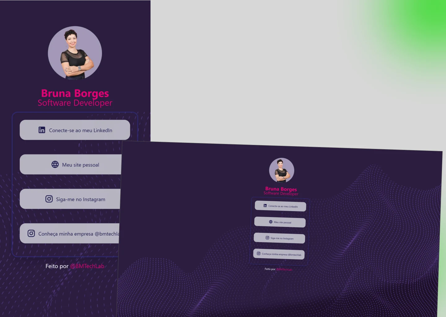 homepage do linktree de bruna borges